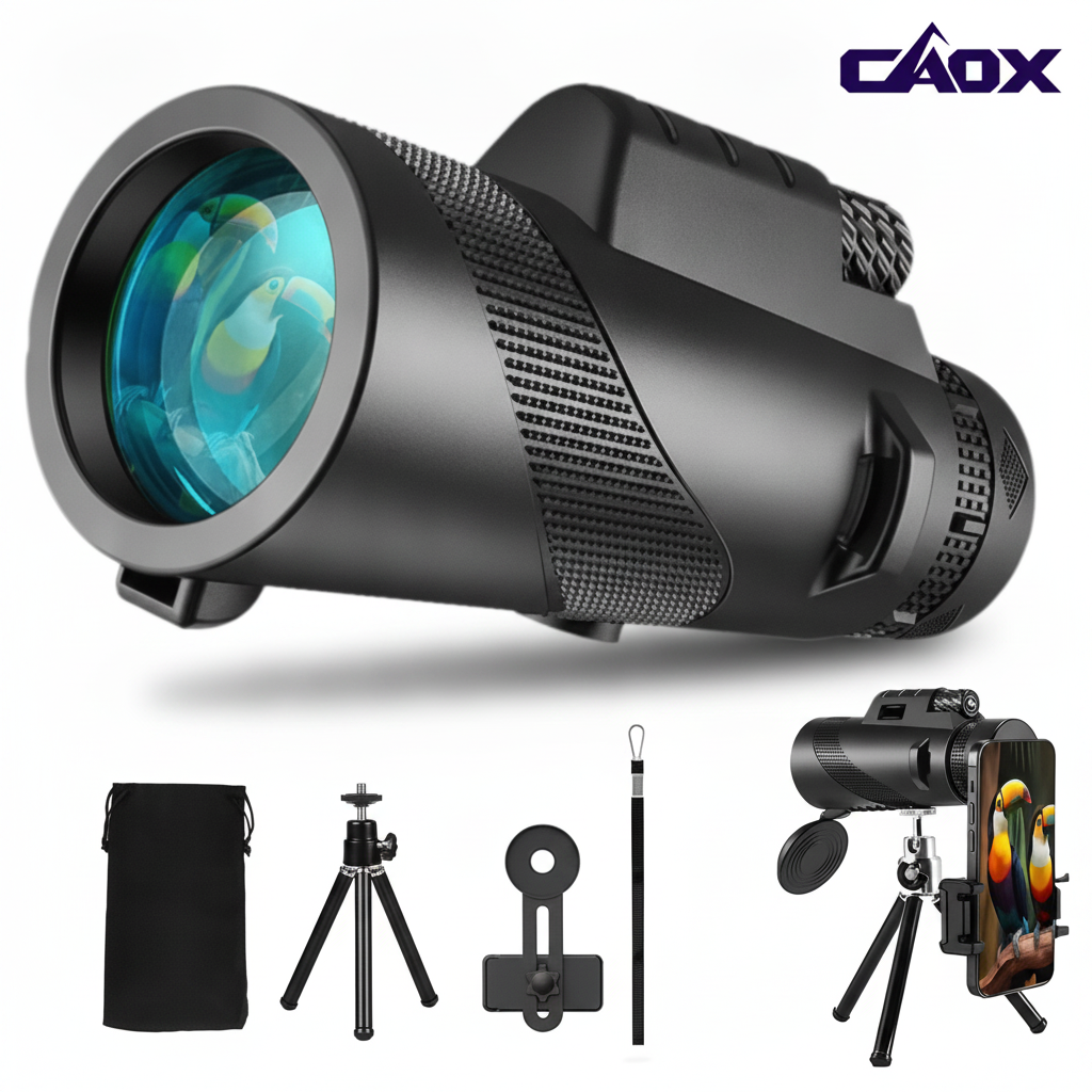 Monoculaire HD 80x100 avec adaptateur smartphone