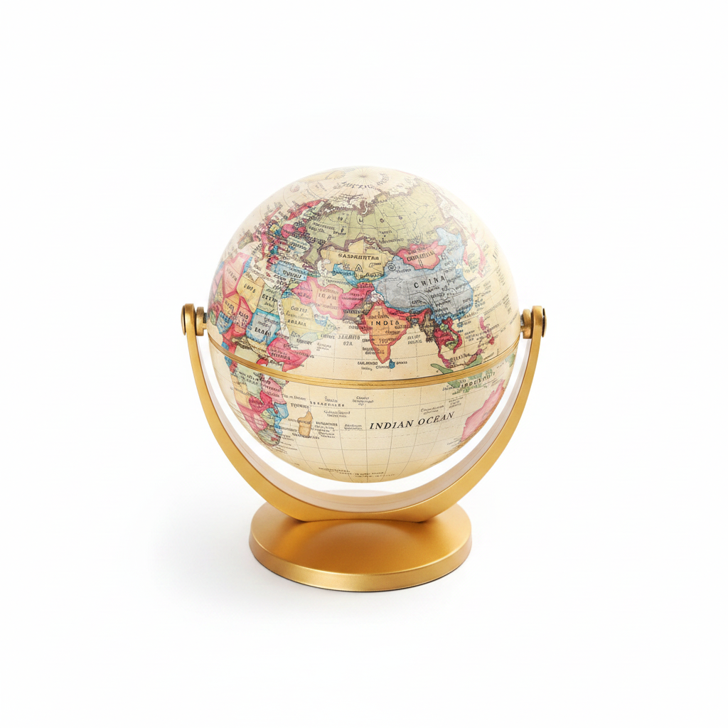 Globe terrestre rétro rotatif à 360°